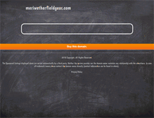 Tablet Screenshot of meriwetherfieldgear.com